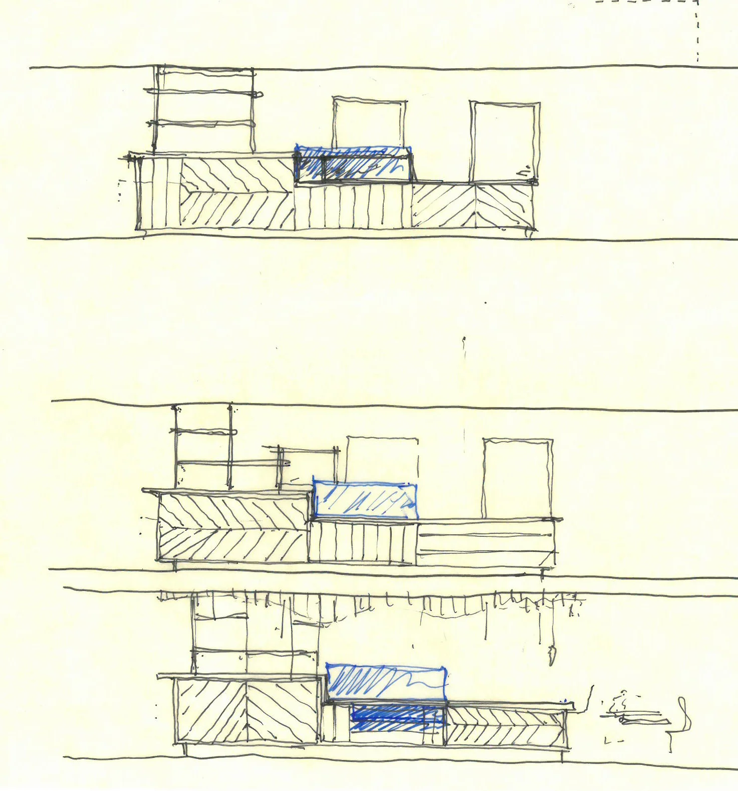  Sketch - Conceptual/Interior - Cafe Bar -Transitional 