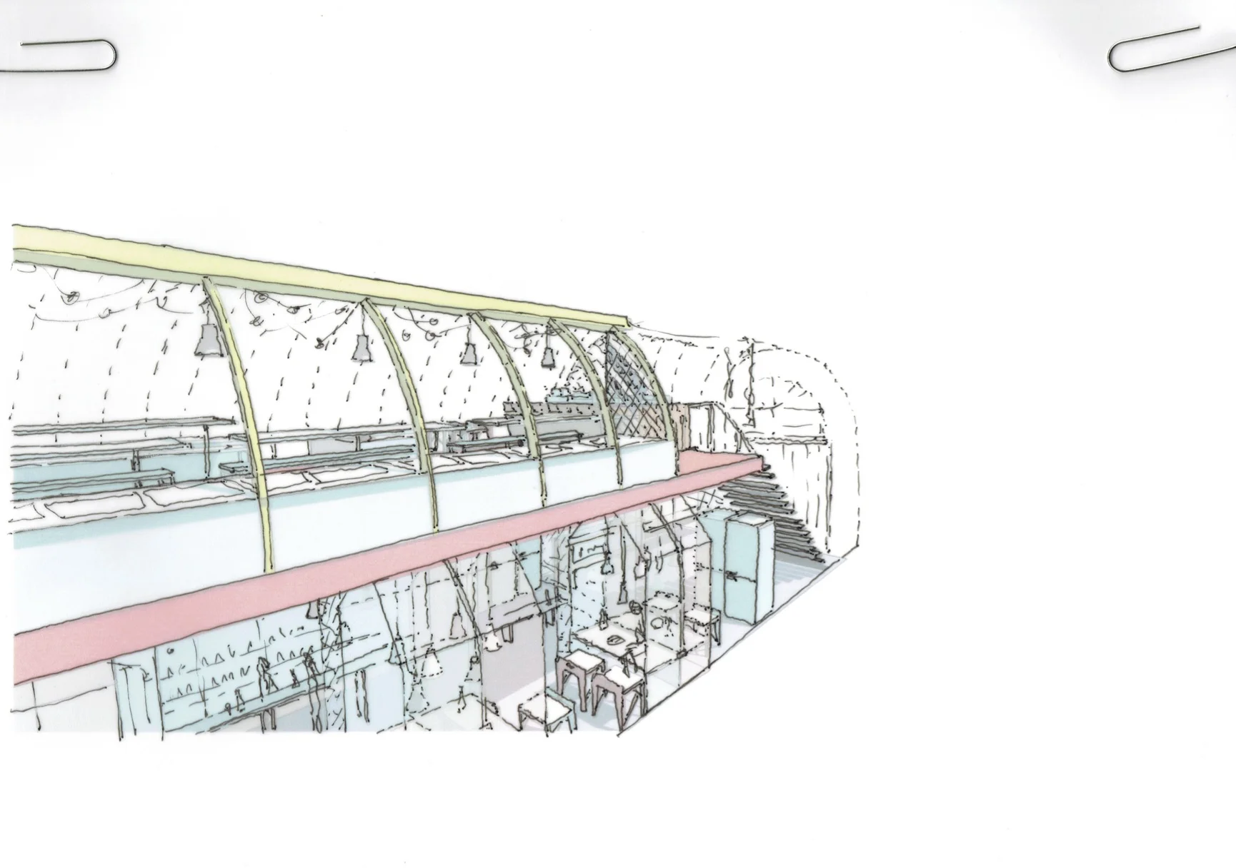  Concept Pitch Sketch - Interior/Branding - Commercial 