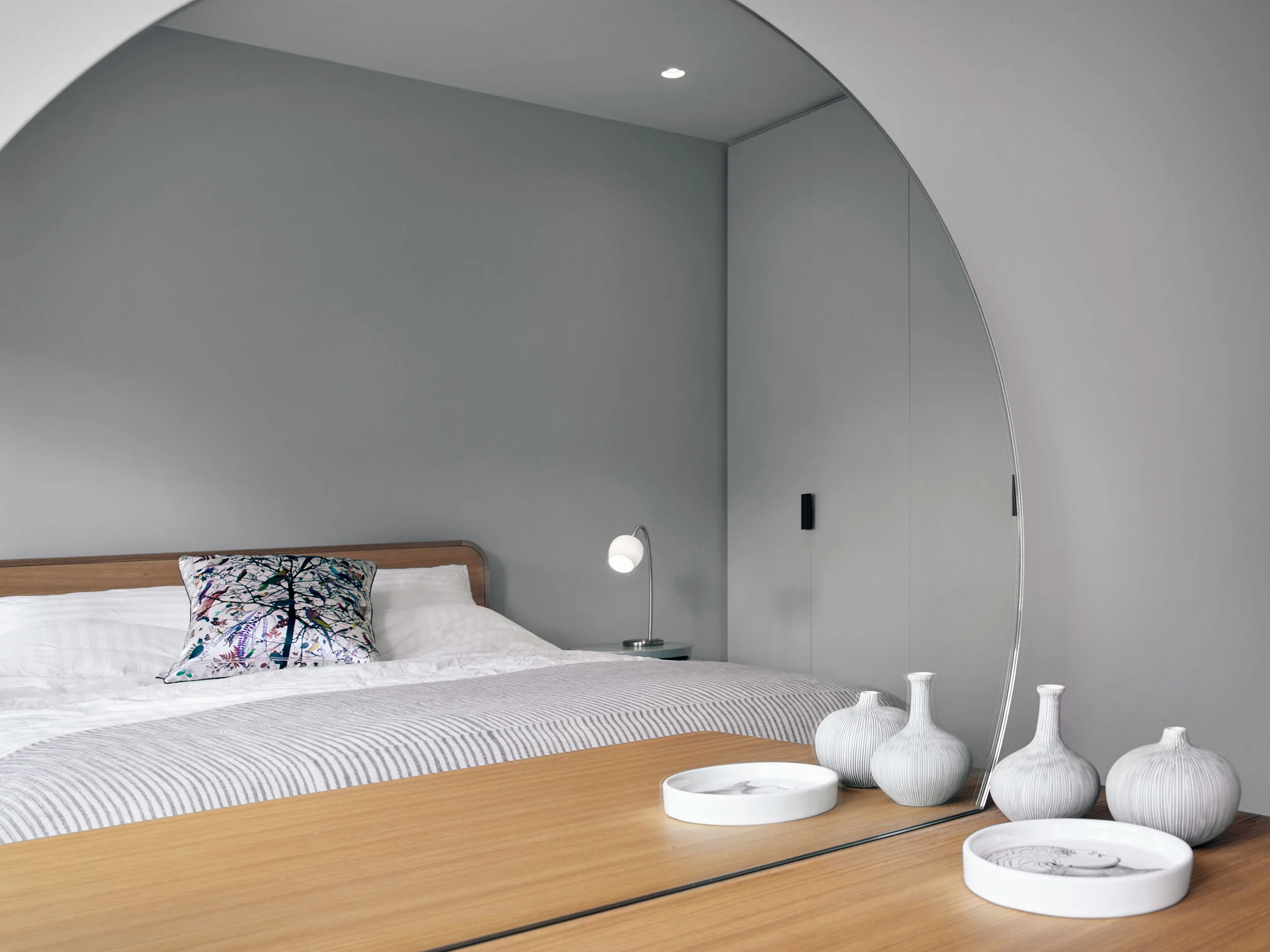 The master bedroom was given more generous proportions, the space reconfigured to maximise usability. 