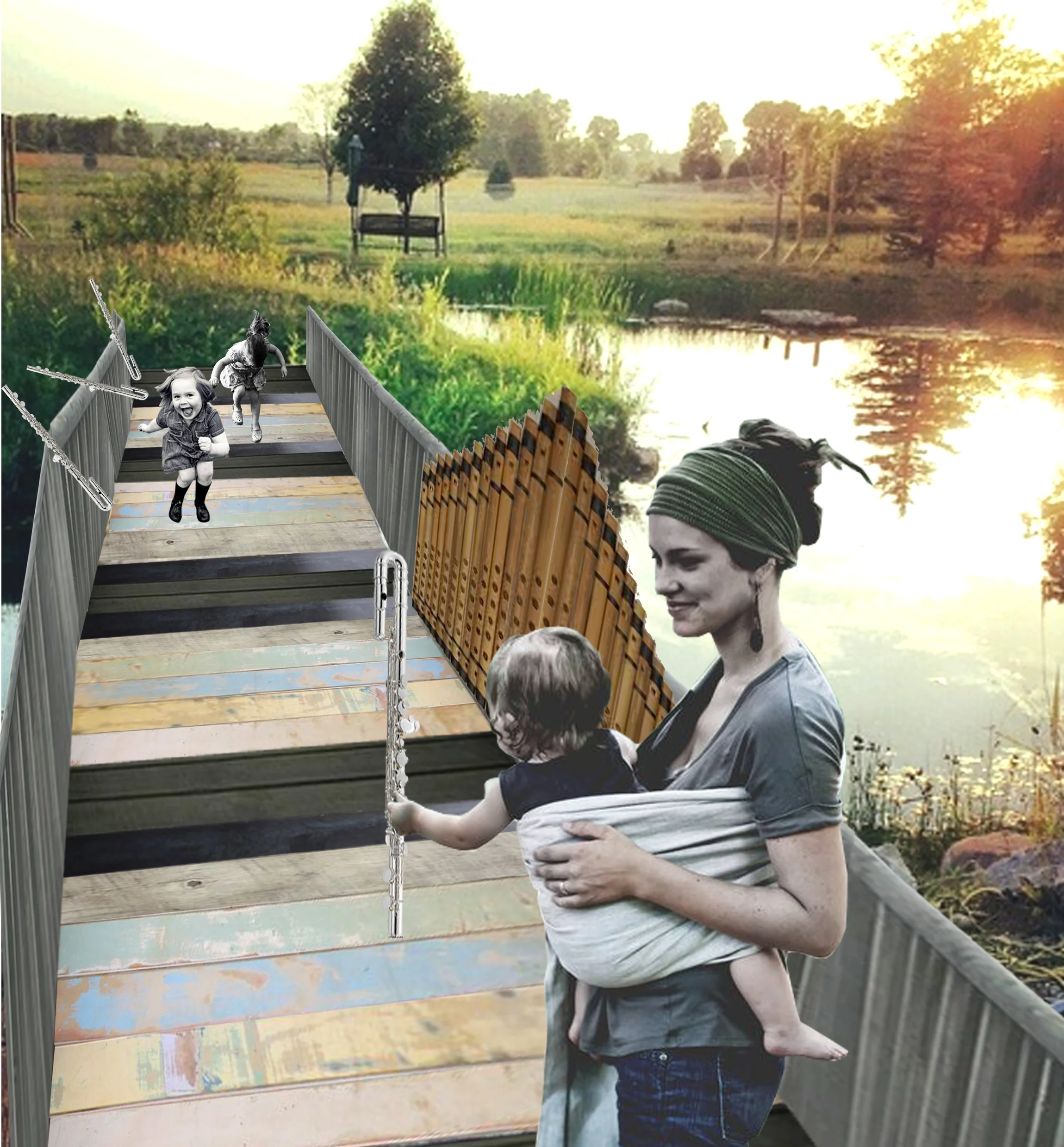 Concept - Musical Bridge (For Social Interaction/Play - Public Space) 