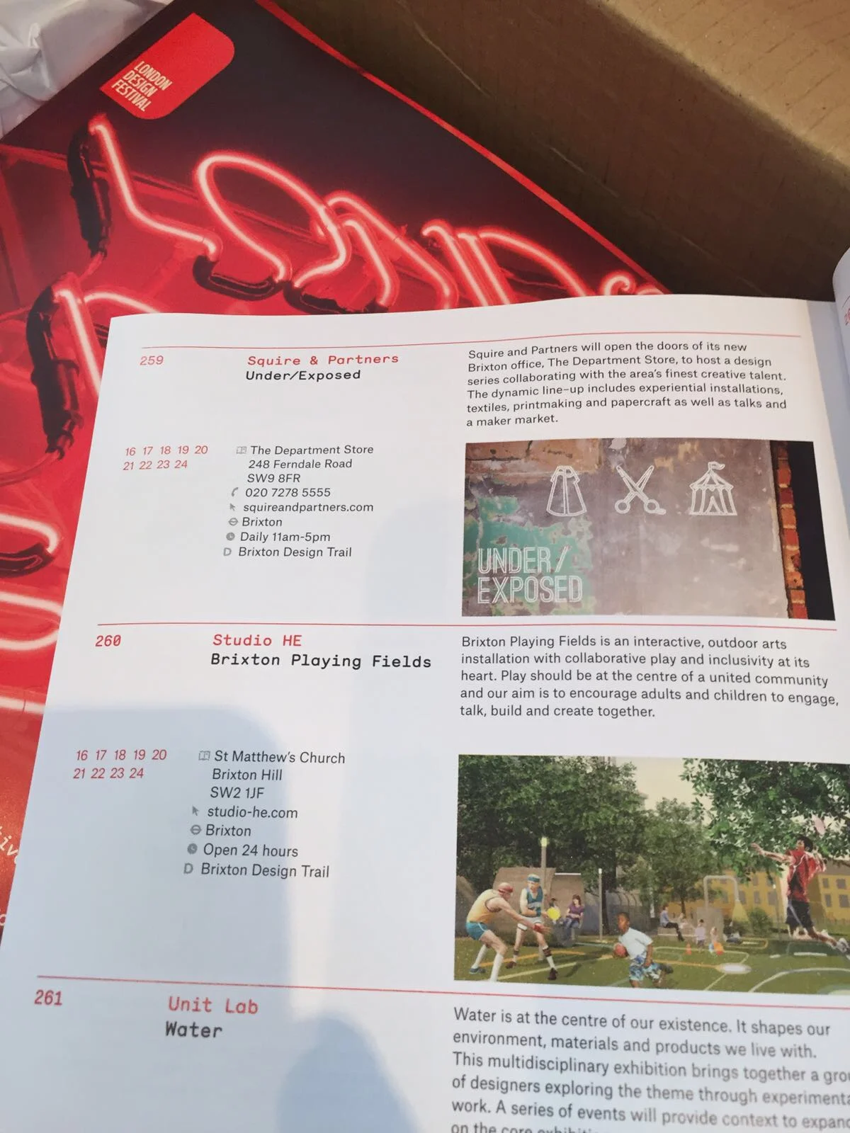   Brixton Playing Fields  was named as a headline partner of the  Brixton district  of  London Design Festival 2017 . 