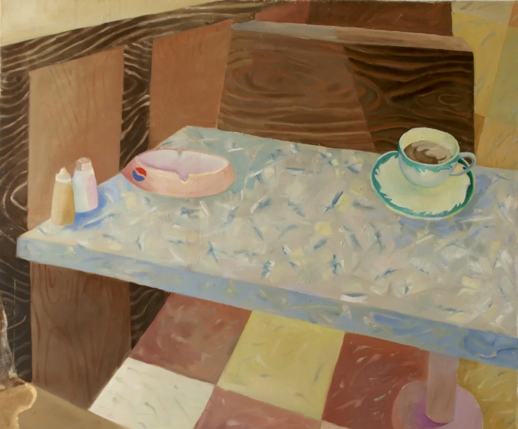Cafe 1979 oil on canvas