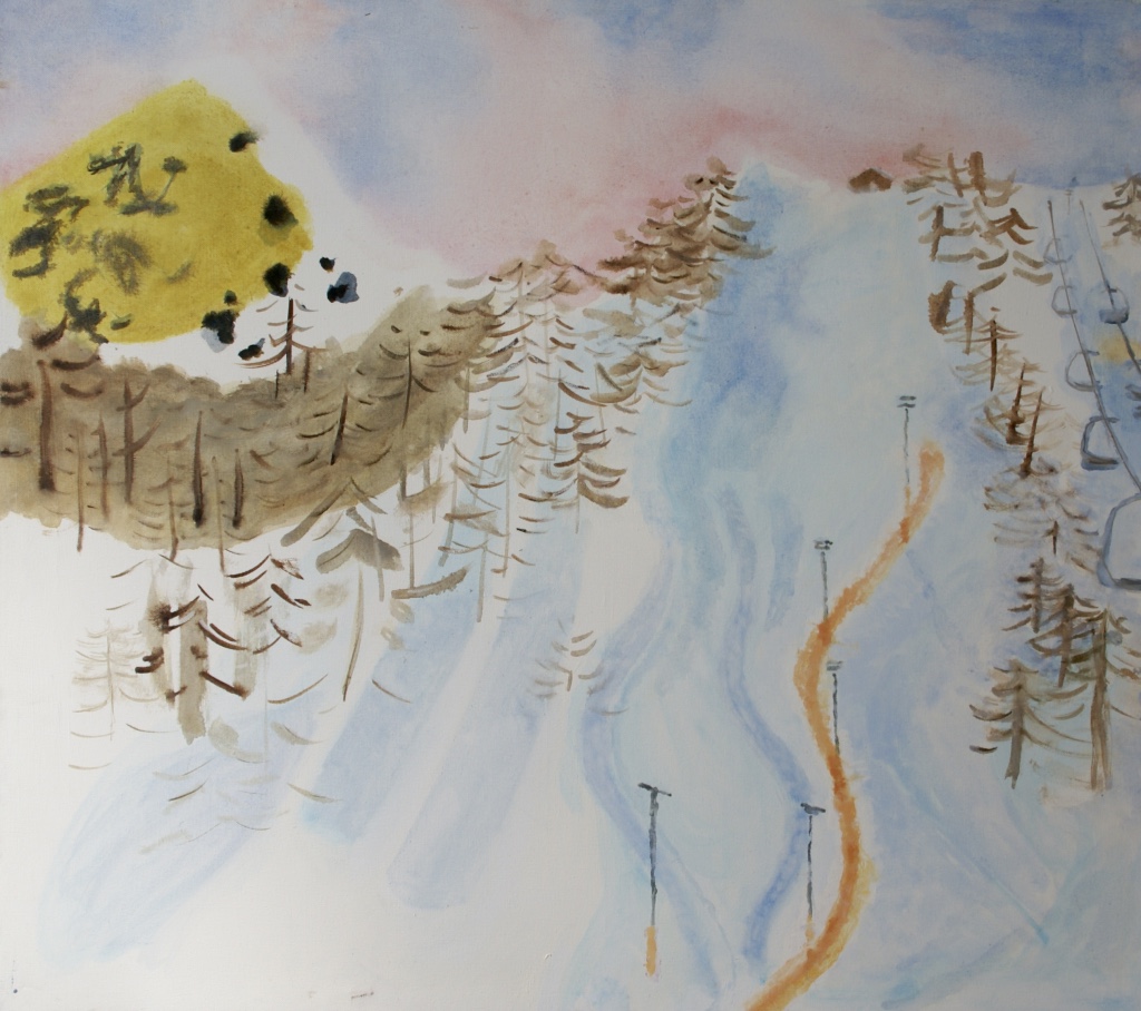 Yellow Snow, Montgenevre 1999 oil on canvas