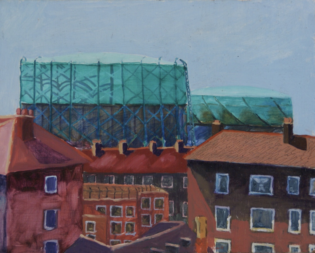 Kennington Park Estate 1977 oil on board