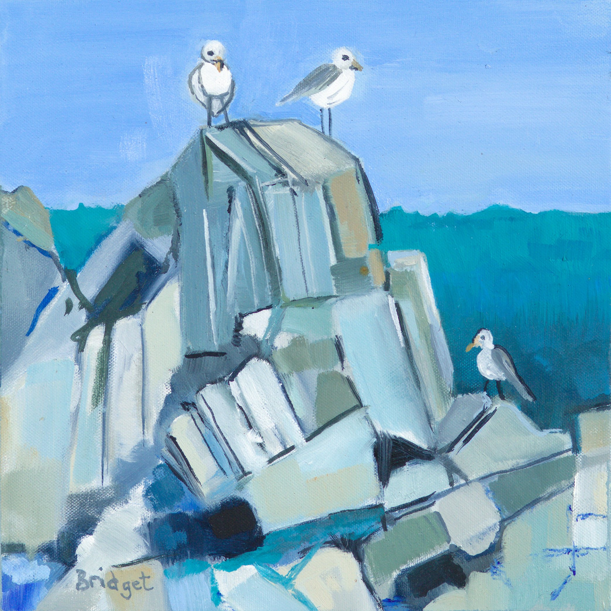 Tsaar Bank | 18 x 18 cm | Oil on canvas