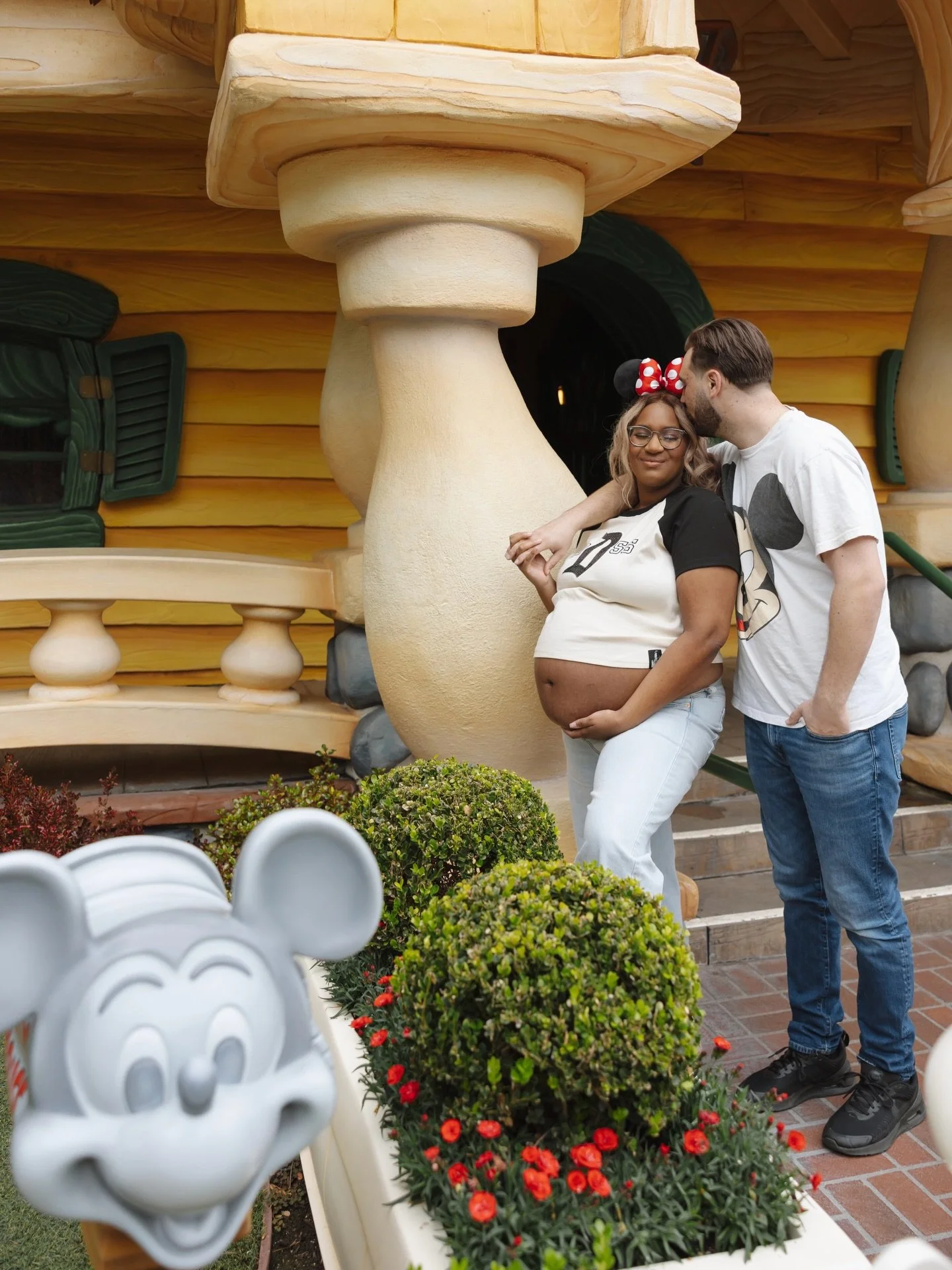 Mom &amp; Dad - Take on the mouse Pt 1 ✨🐭📷

Sharing these last few moments before their newest little one arrives! With sweet treats in hand and hearts full of excitement, this whimsical inspired maternity session was full of adventures and magical