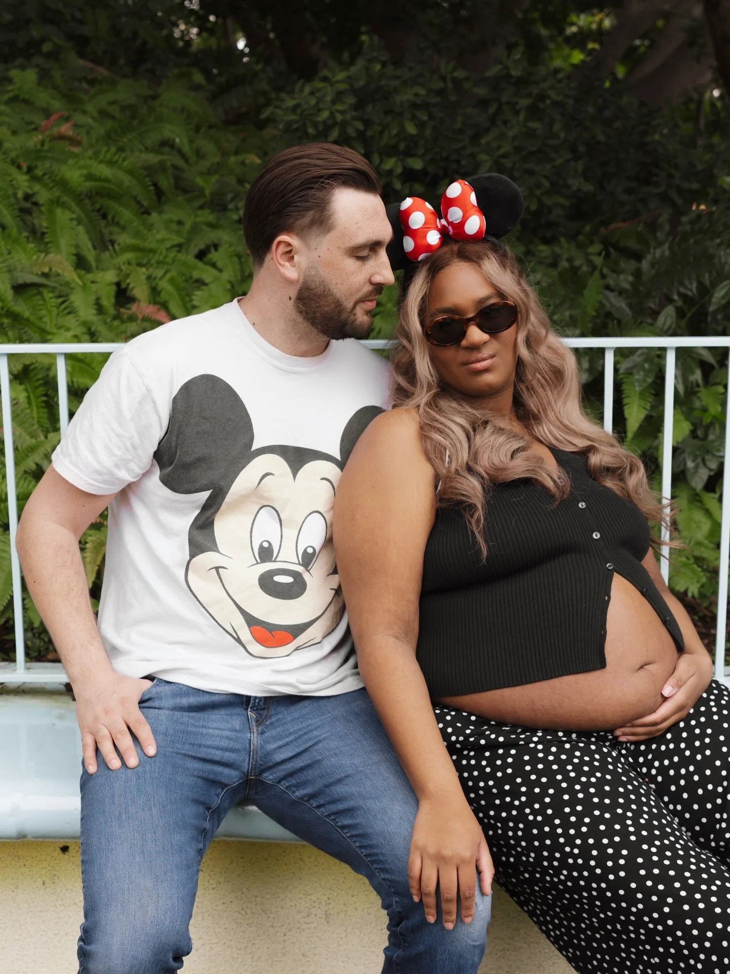 Mom &amp; Dad - Take on the mouse Pt 2 ✨🐭📷

Since they&rsquo;ve just welcomed their third little love into the family, it felt only right to share more from their maternity session at the happiest place 💕

#ocphotographer 
#anaheimphotographer 
#s