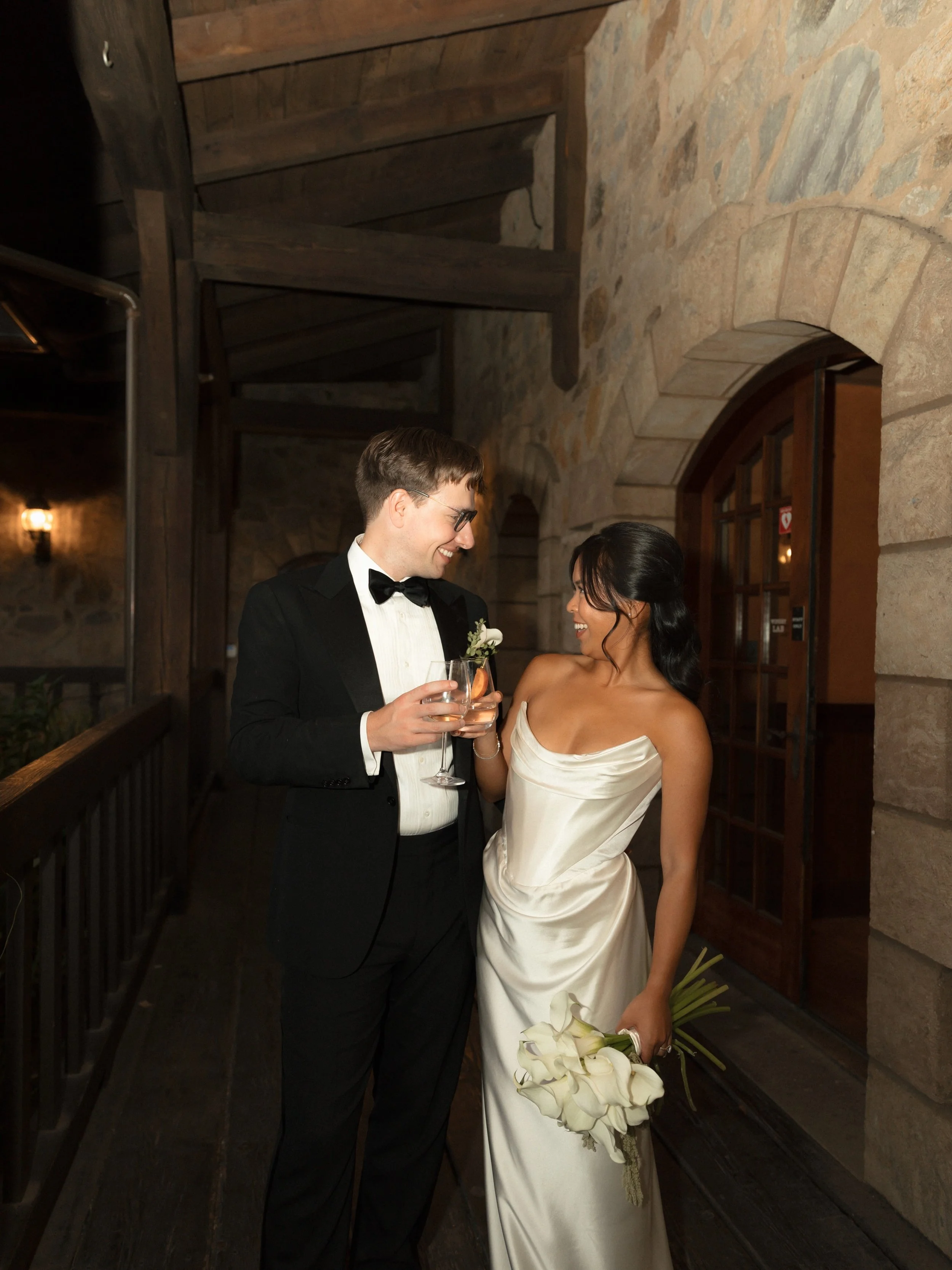 Champagne clinks, Napa Valley nights, and wedding receptions that turn into lifelong memories ✨🥂

#weddingphotos #northerncaliforniaphotographer 
#napaweddingphotographer #napaphotographer #helenaphotographer 

Details:
Venue @vsattui 
Photographers