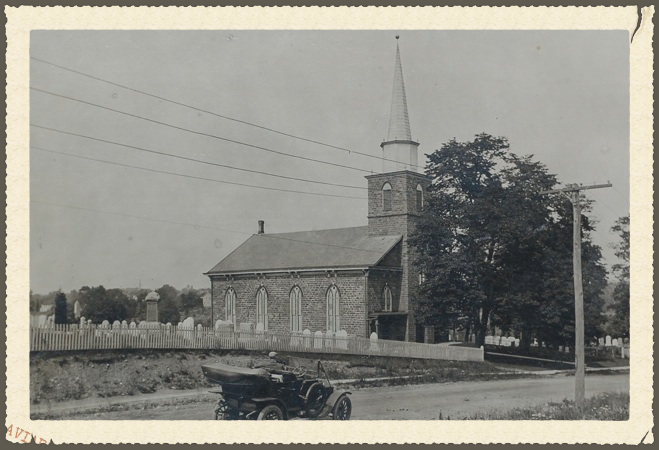 1868 church with white fence