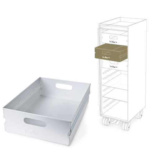 Aluminiums skuffe