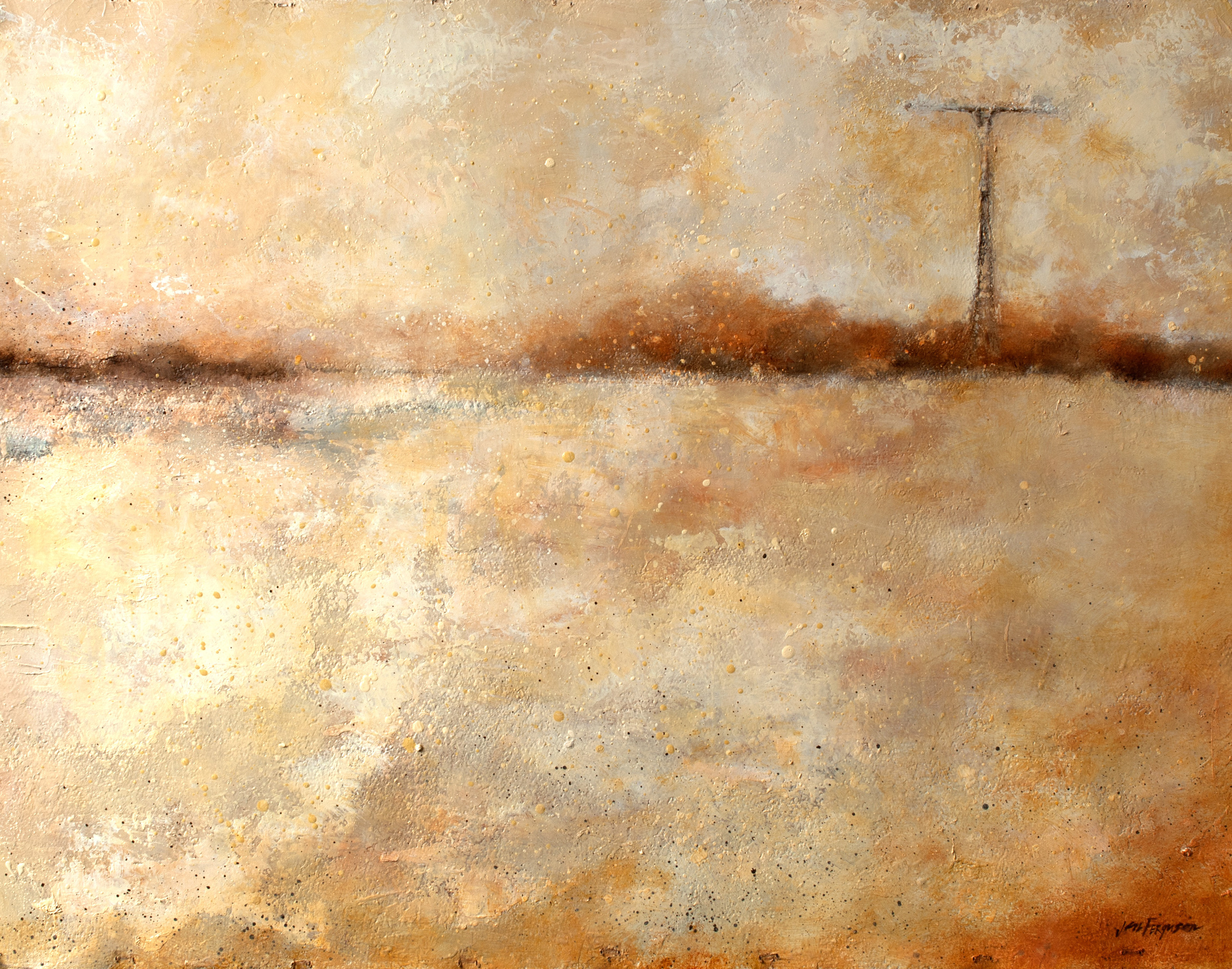 Coney Island Morning, oil om paper, 22 x 30"-2016