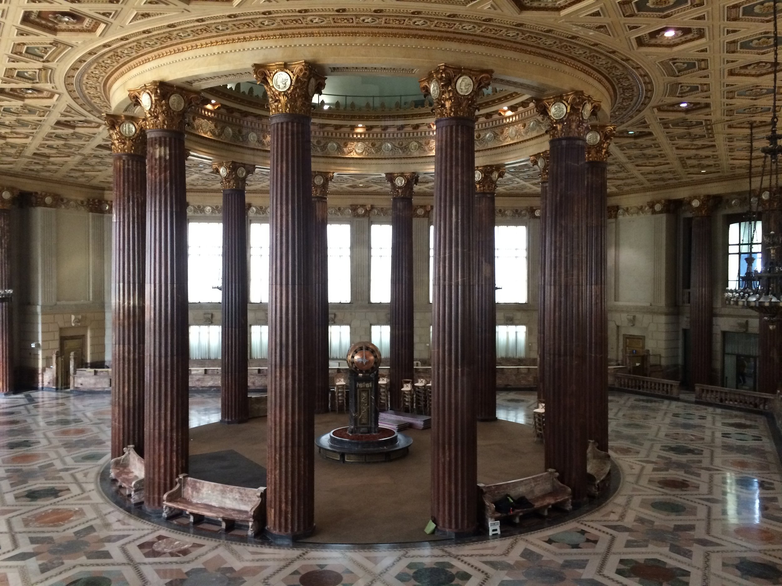 A view of the the rotunda from the second floor balcony. 