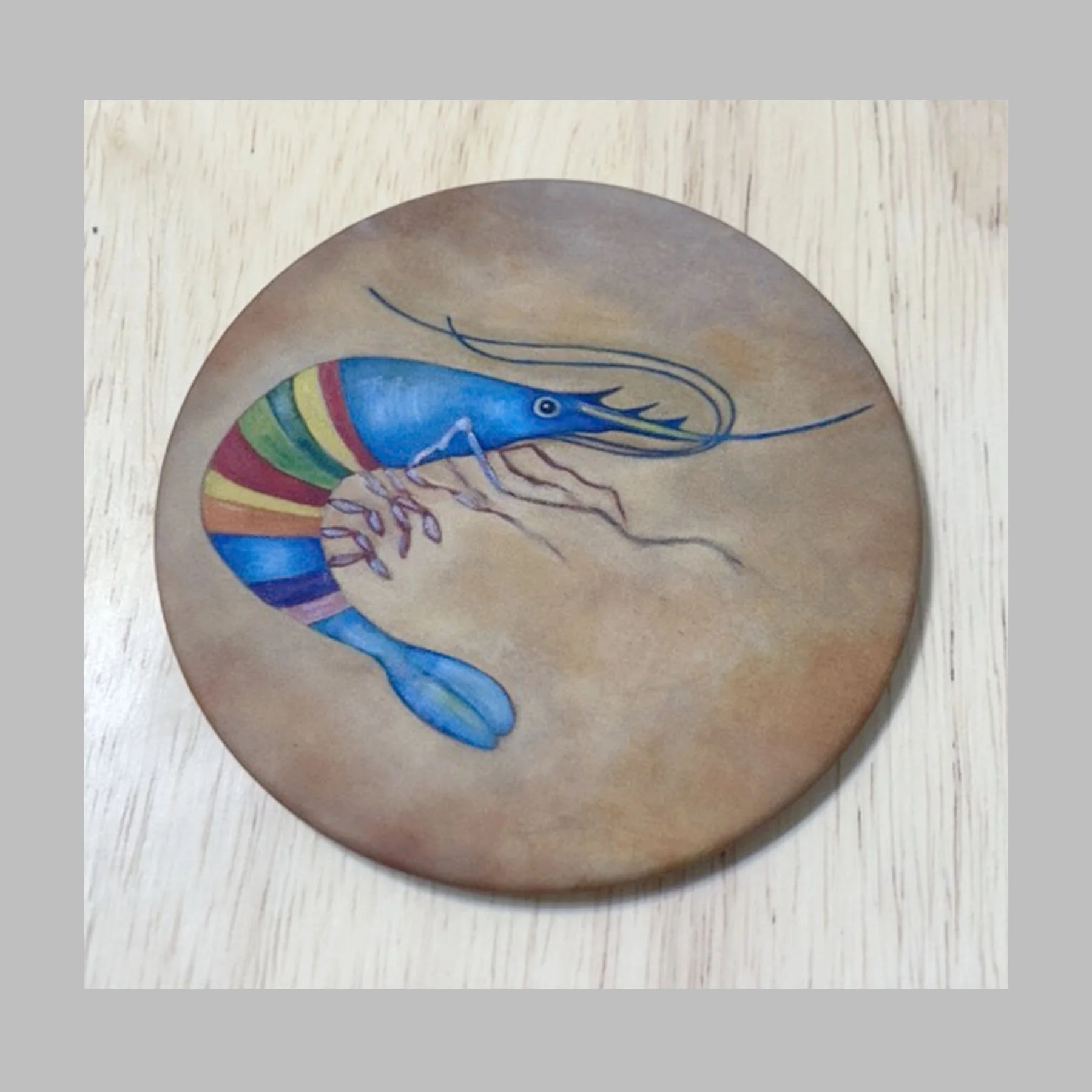 Rainbow Shrimp coaster.jpg