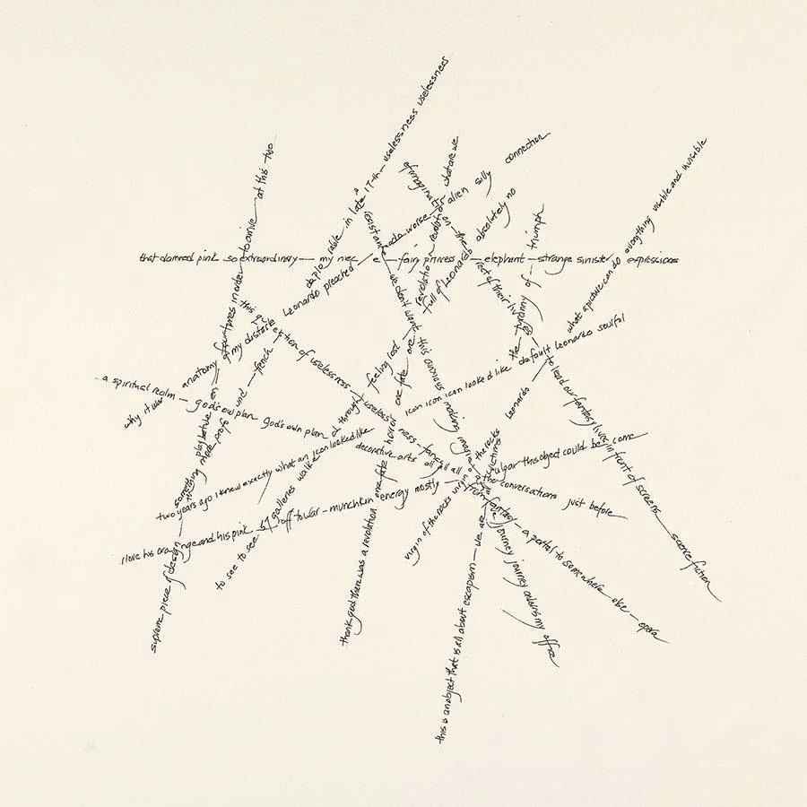 Artist Alice Attie's drawing of Luke Syson's TEDxMet talk