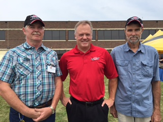 Congratulations to Heartland Express Safe Drivers on 3 Million Miles Accident Free! Left to right (Kenneth Kircher Jr., CEO Michael Gerdin, Michael Tomlin)