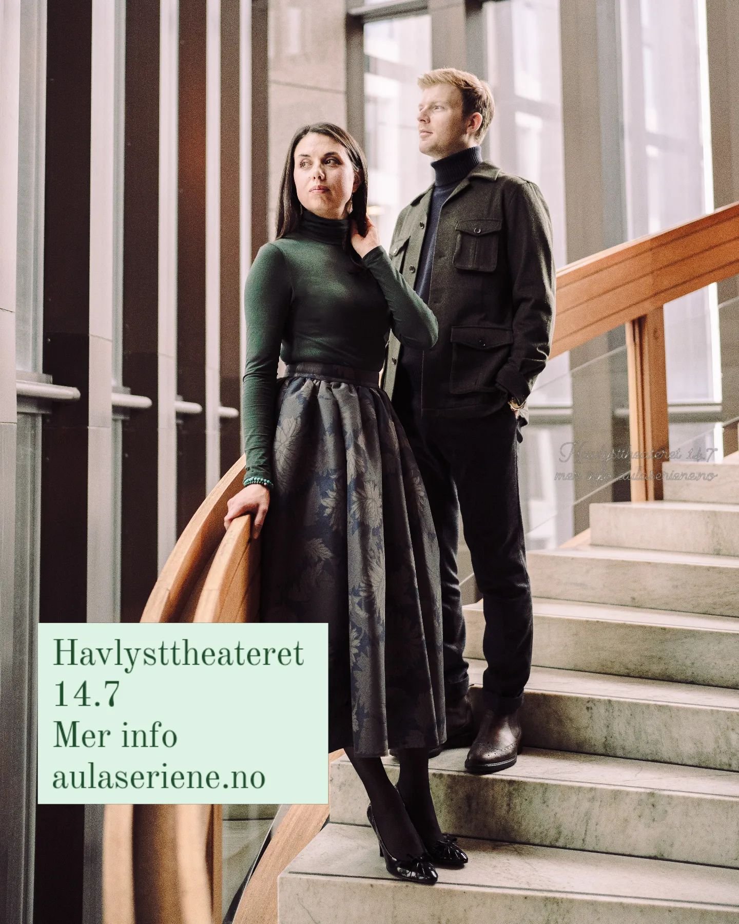 &mdash; Musikk og lyrikk fra nordlige landskap.

Melis Jaatinen mezzosopran
Kolbeinn J&oacute;n Ketilsson tenor
Louisa Tuck cello
Thormod R&oslash;nning Kvam piano
Frank J&oslash;rstad resitasjon

&bull;Aulaseriene, 
Havlystkonsertene 14.7 kl 14.00

