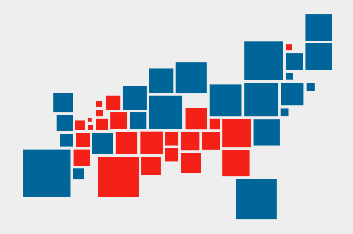   Demers Cartogram - 2012 Presidential election results  