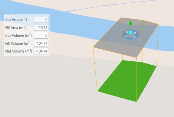 Determine amount of volume required to fill a hole.