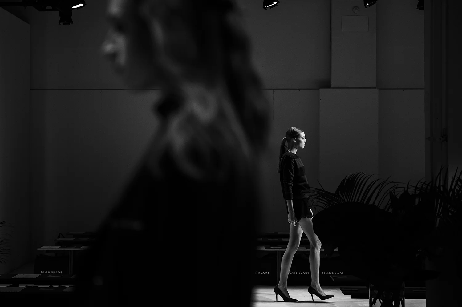 runway rehearsal before the show at New York Fashion Week. Manhattan, NY. 2016 © Go Nakamura photography
