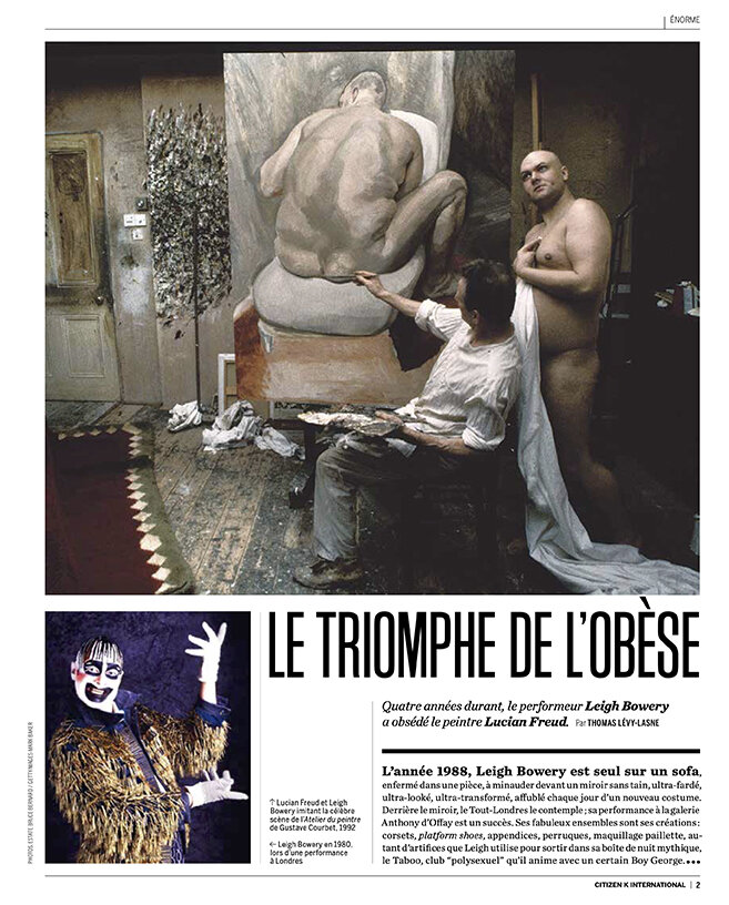 Lucian Freud et Leigh Bowery 