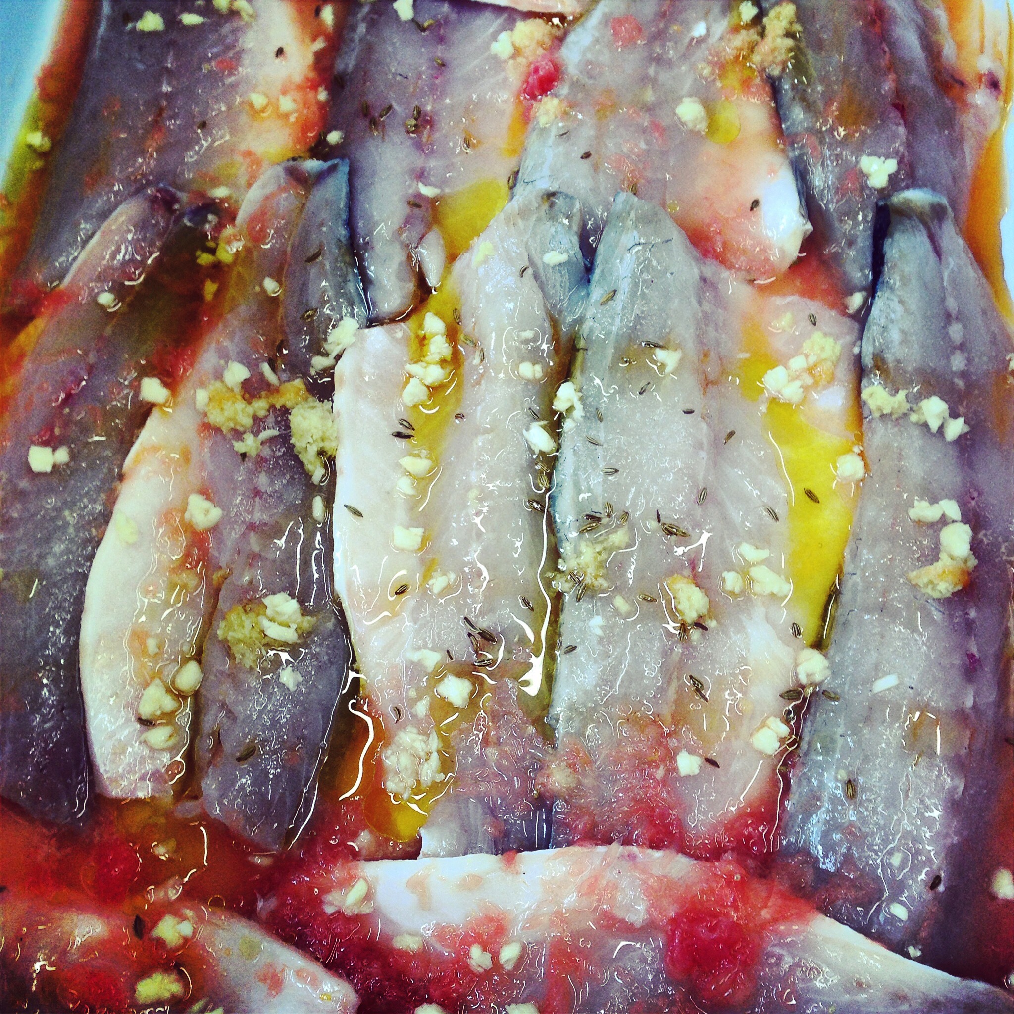 Citrus marinated sardines