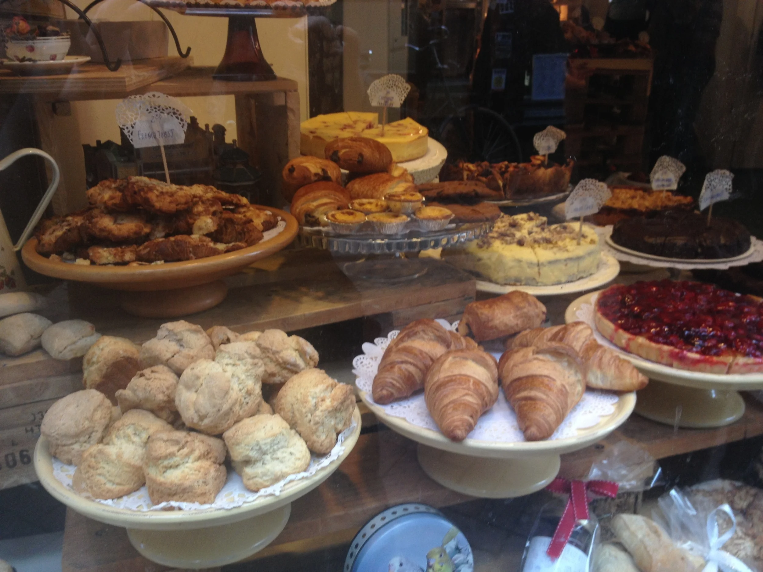 Beautiful bakery window, Paris, France