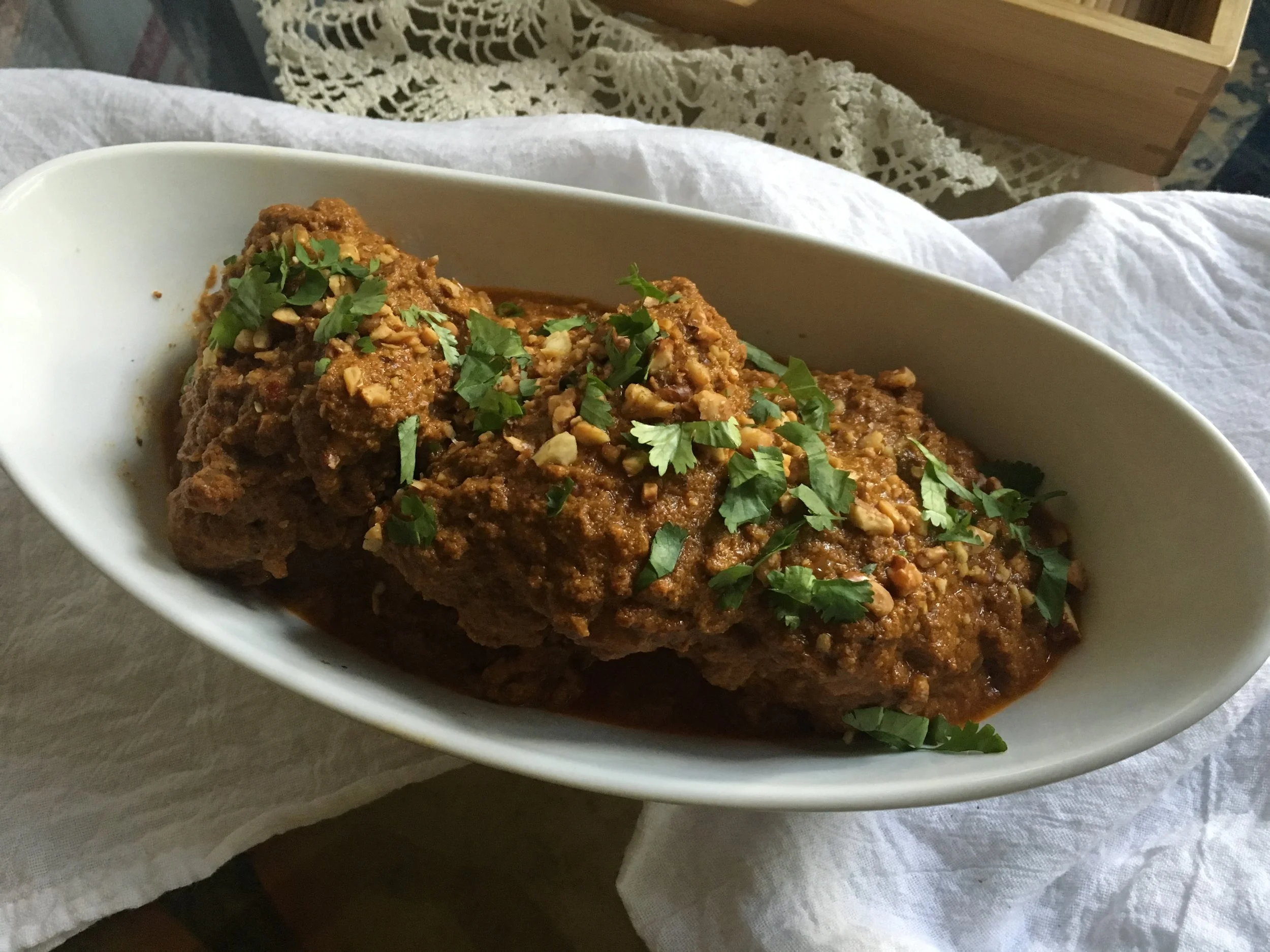 Katmis Satsivi (Georgian Chicken in Walnut Sauce)
