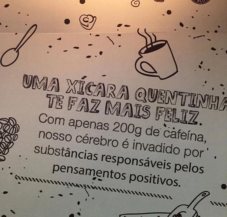 Um cartaz com escrita infeliz...