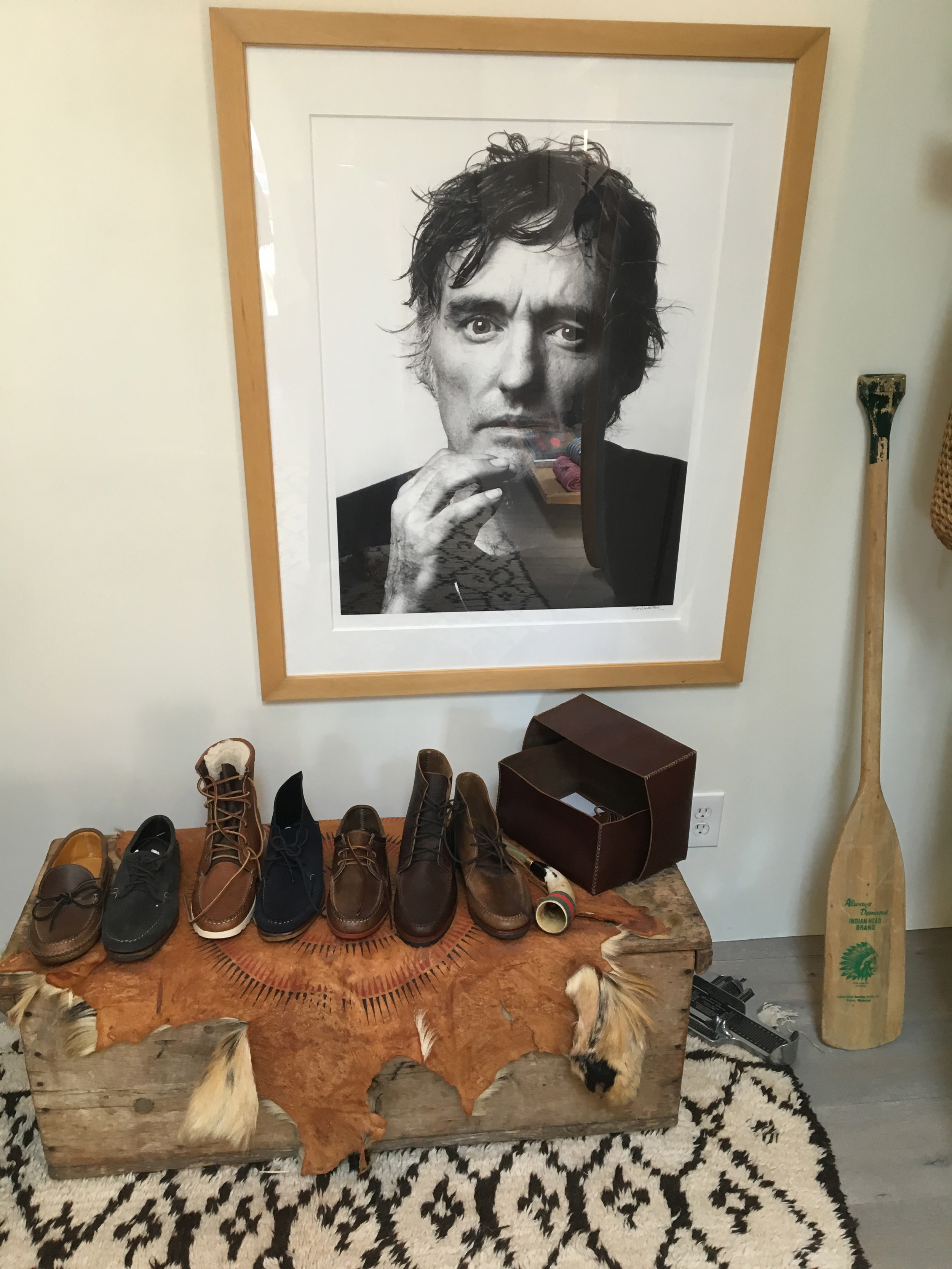 Men's shoes on display at In The Field , Ojai