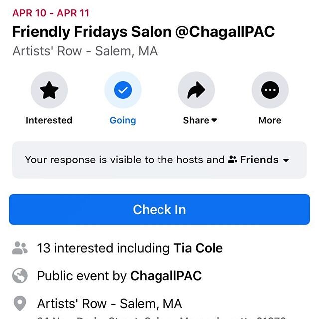 Tonight Facebook Live 8 pm -9 pm @chagallpac join us for poetry and music