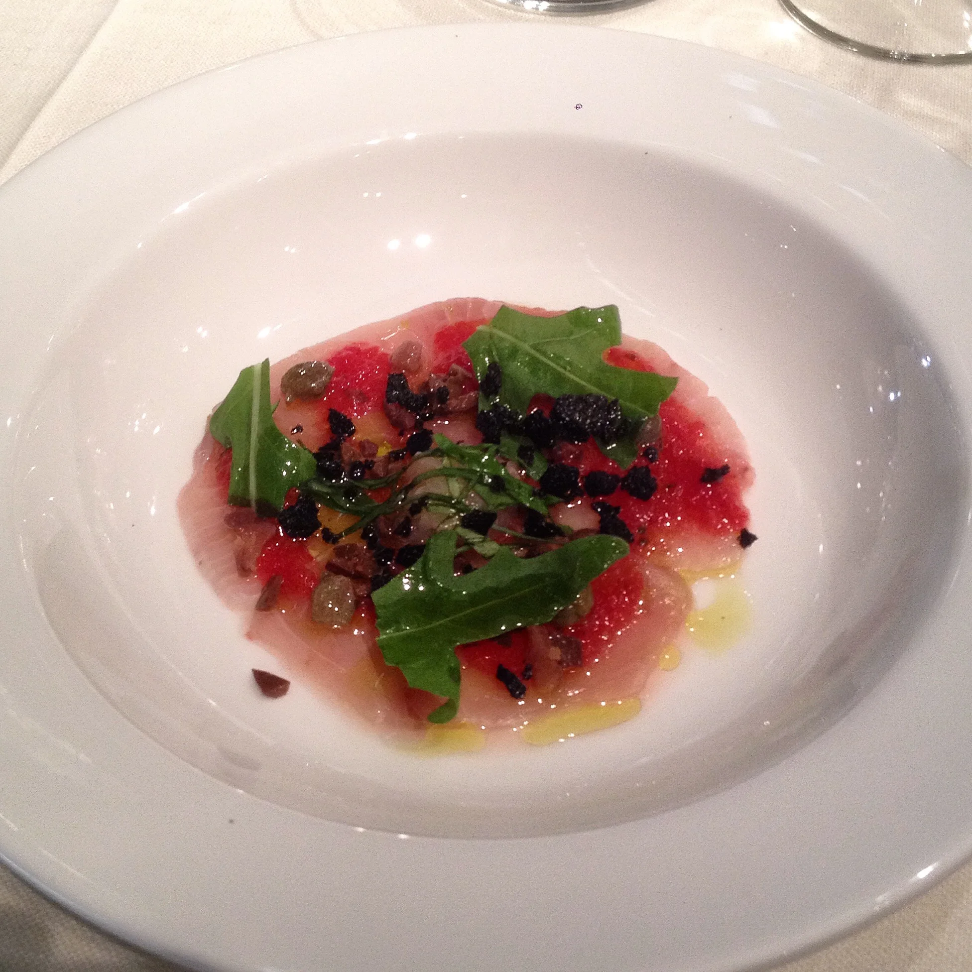 Mauro Ulliasi 2-Michelin Star chef private dinner, Morso Travel food and wine tour, Italy.