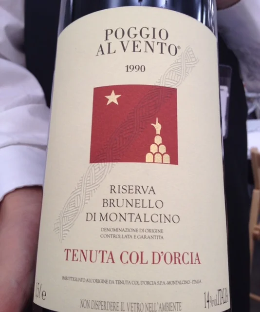 Tenuta Col D'Orcia Brunello di Montalcino, wine tasting. Morso Travel Italy food and wine tour.