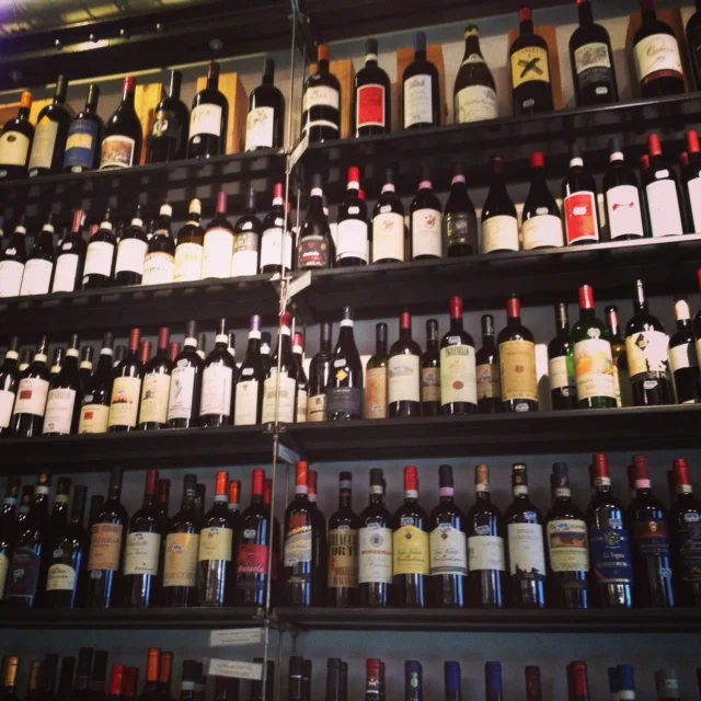 Legendary Roscioli wine shop, Rome. Morso Travel Italy food and wine tour.