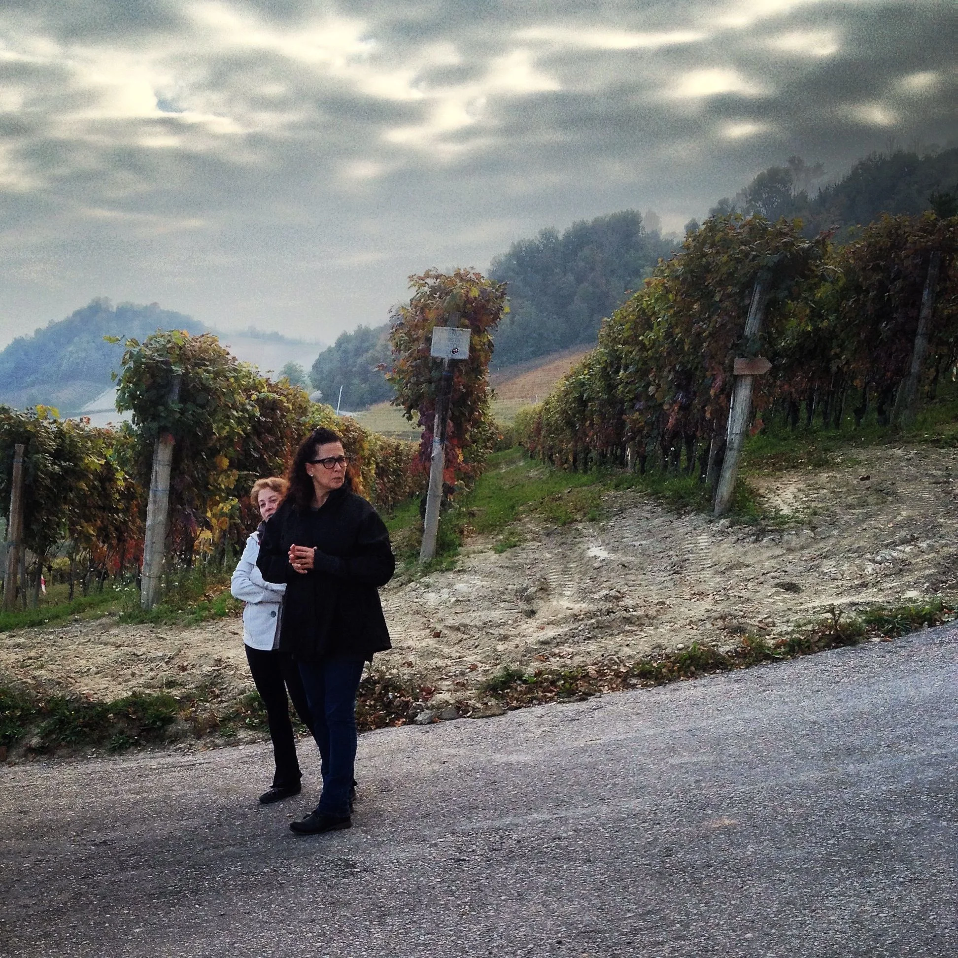 Morso Trave founder Linda Plazonja, Barolo vineyards, Montforte d'Alba.
