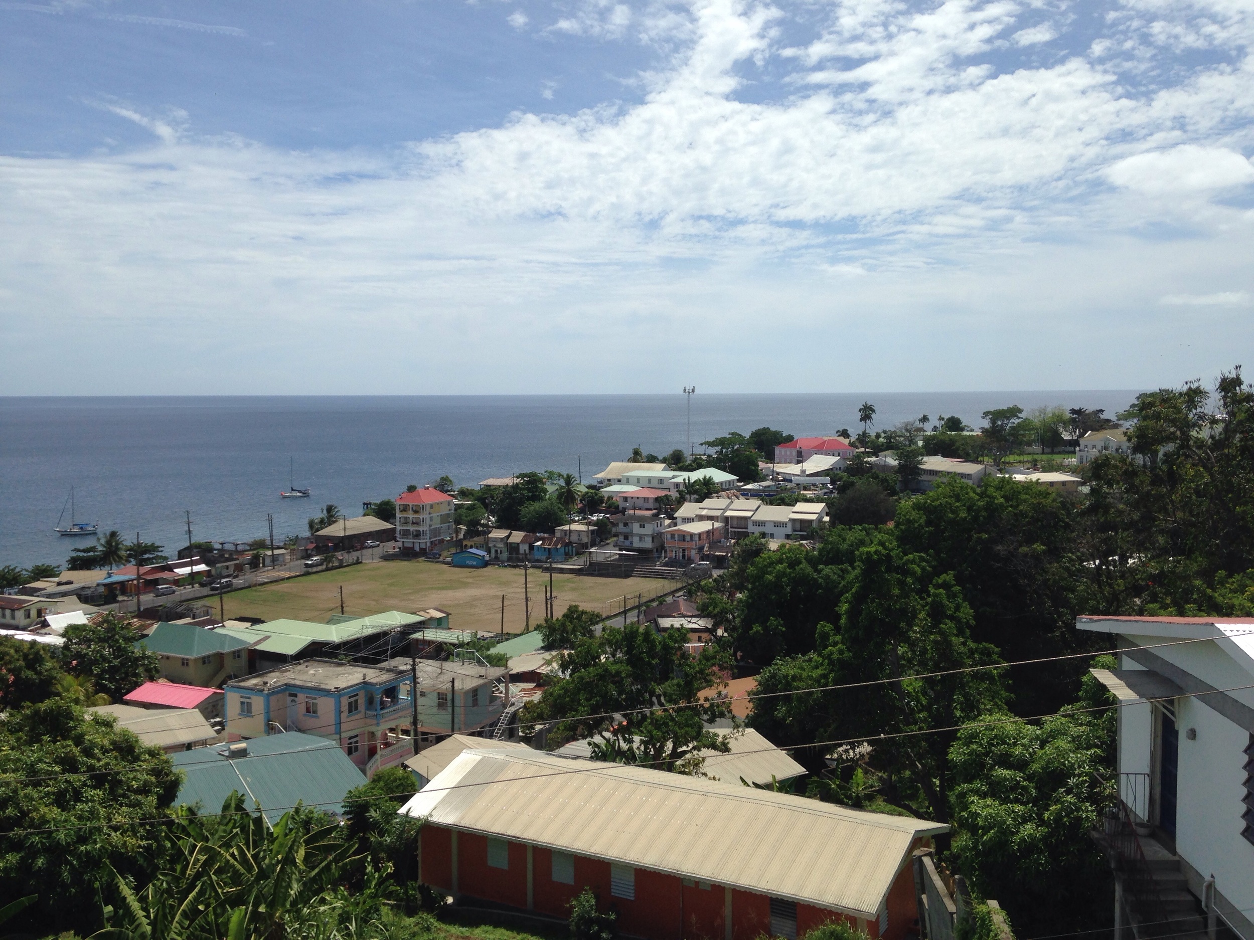 View of Roseau from our guest house