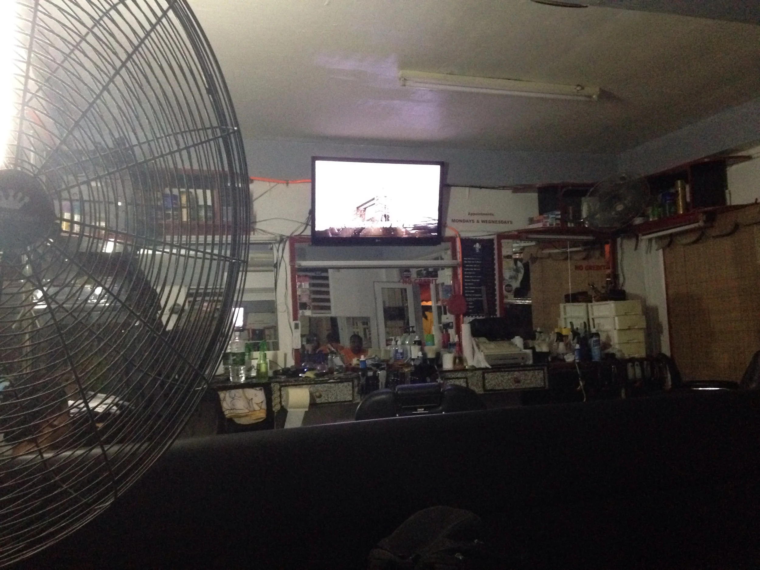 The Barbershop where I'm currently sitting