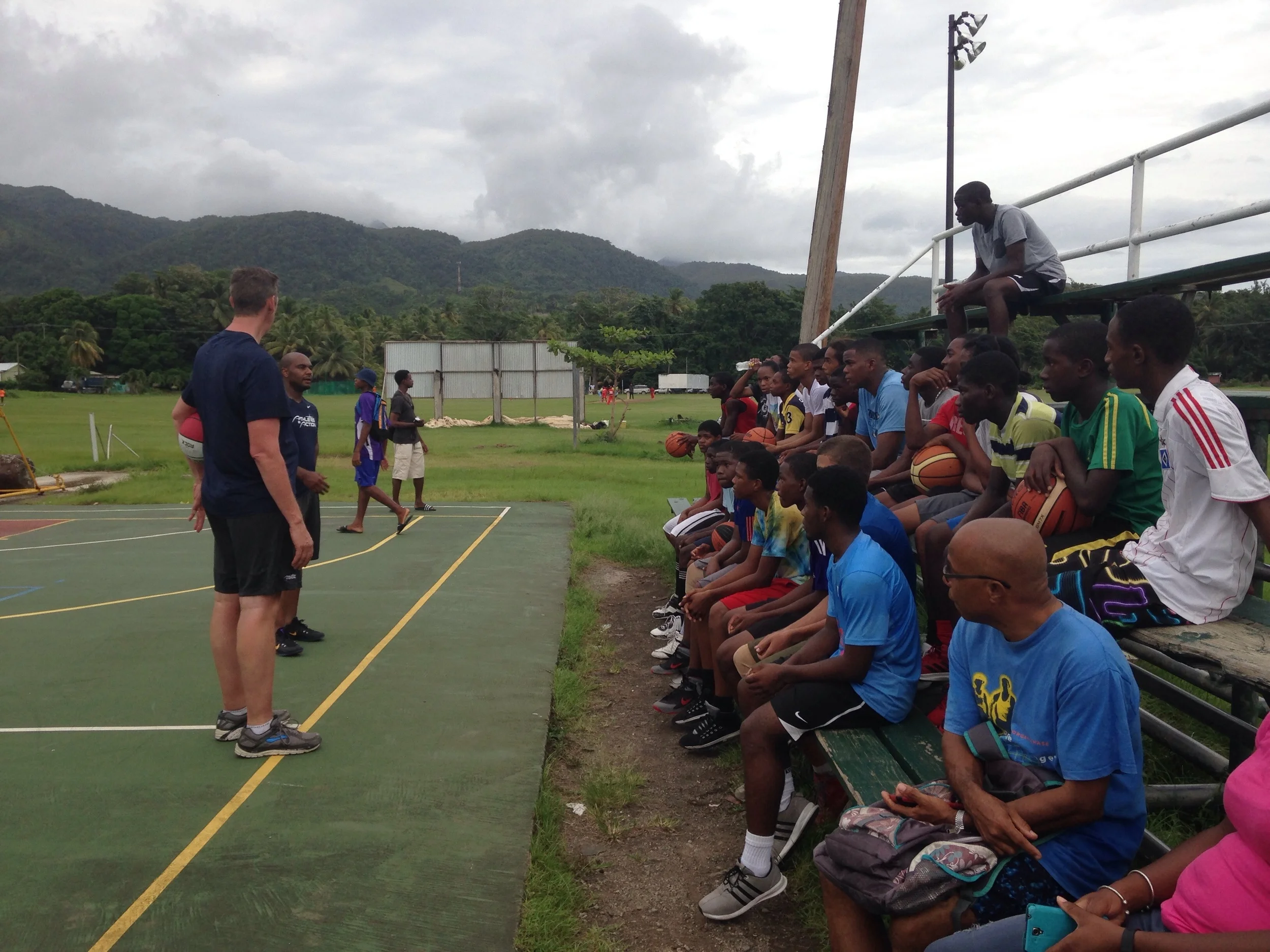 Sharing the gospel with the players