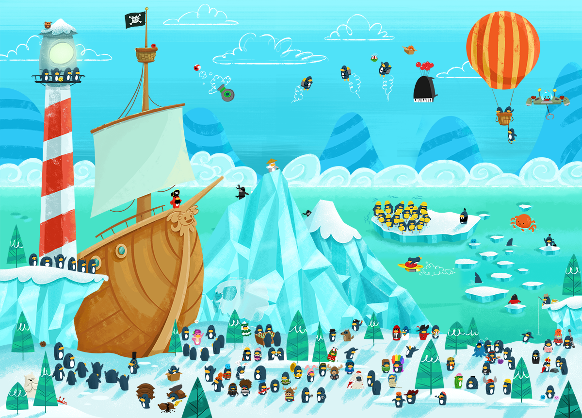 RocketSnail on X: One of the many key features of Club Penguin was  parties. Every month we launched a new party for penguins to explore. The  challenge was creating parties that appealed