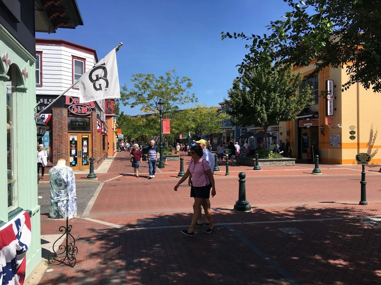 Washinton Mall in Cape May