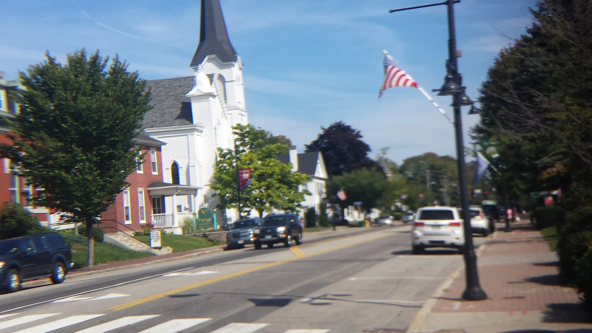 Looking toward Saco in downtown