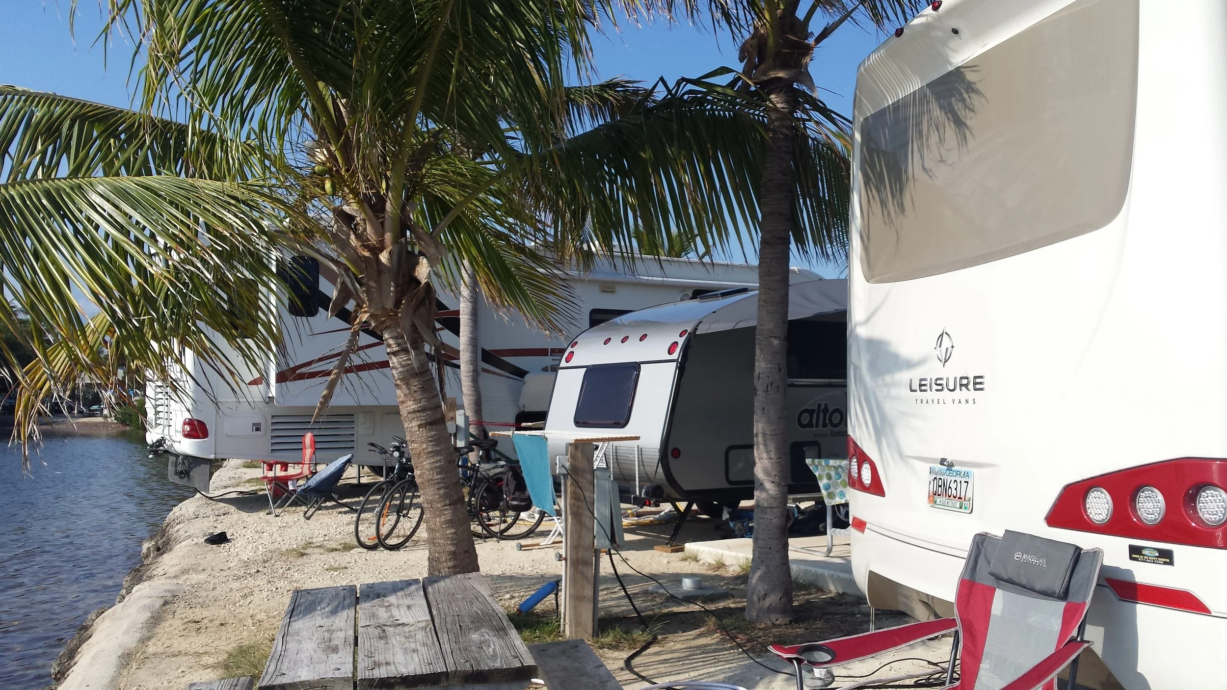 Sites are a tight fit at Boyd's but the water view can't be beat!