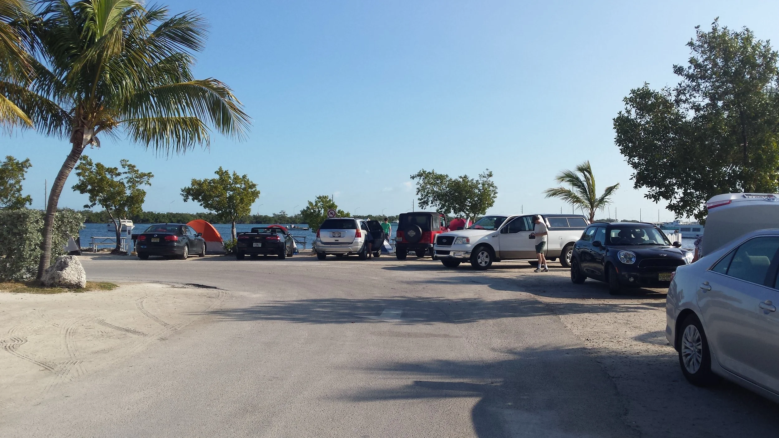Tent sites dominate the end of the campground