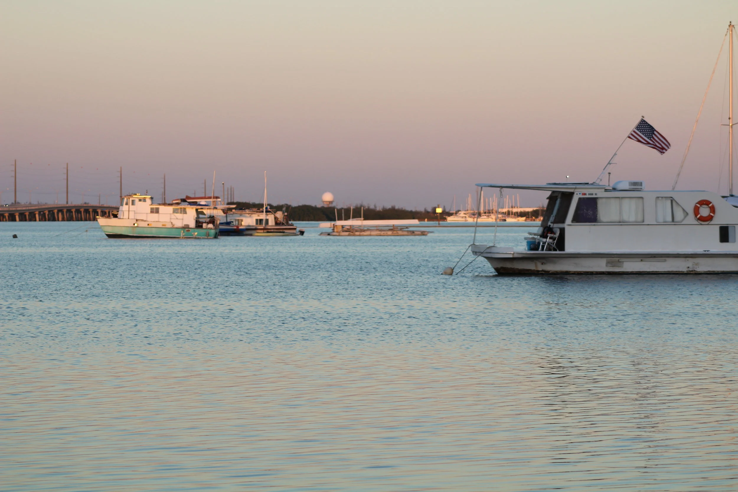 Bay between Key West and Stock Island