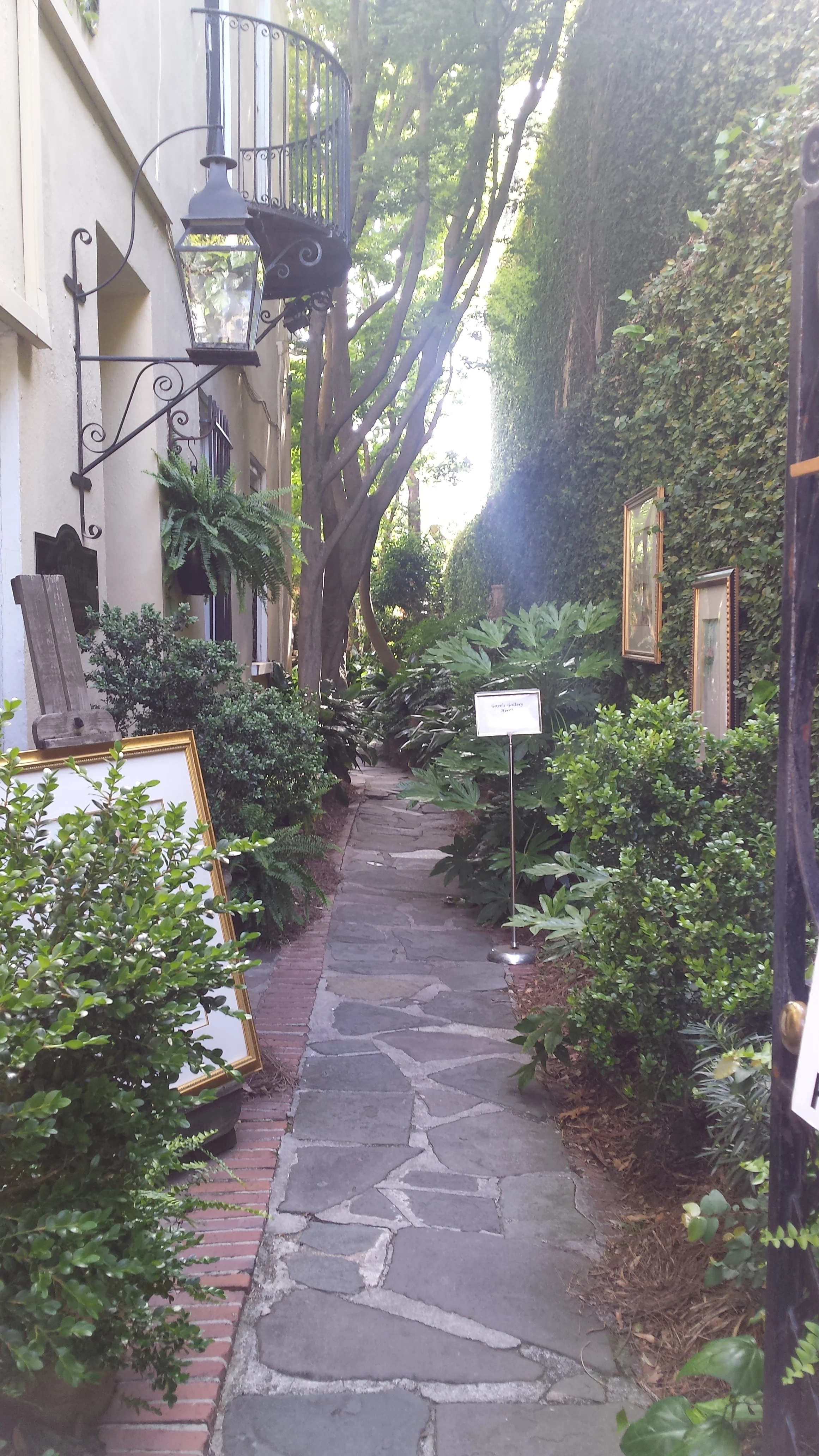So many interesting courtyards around Charleston's historic district.