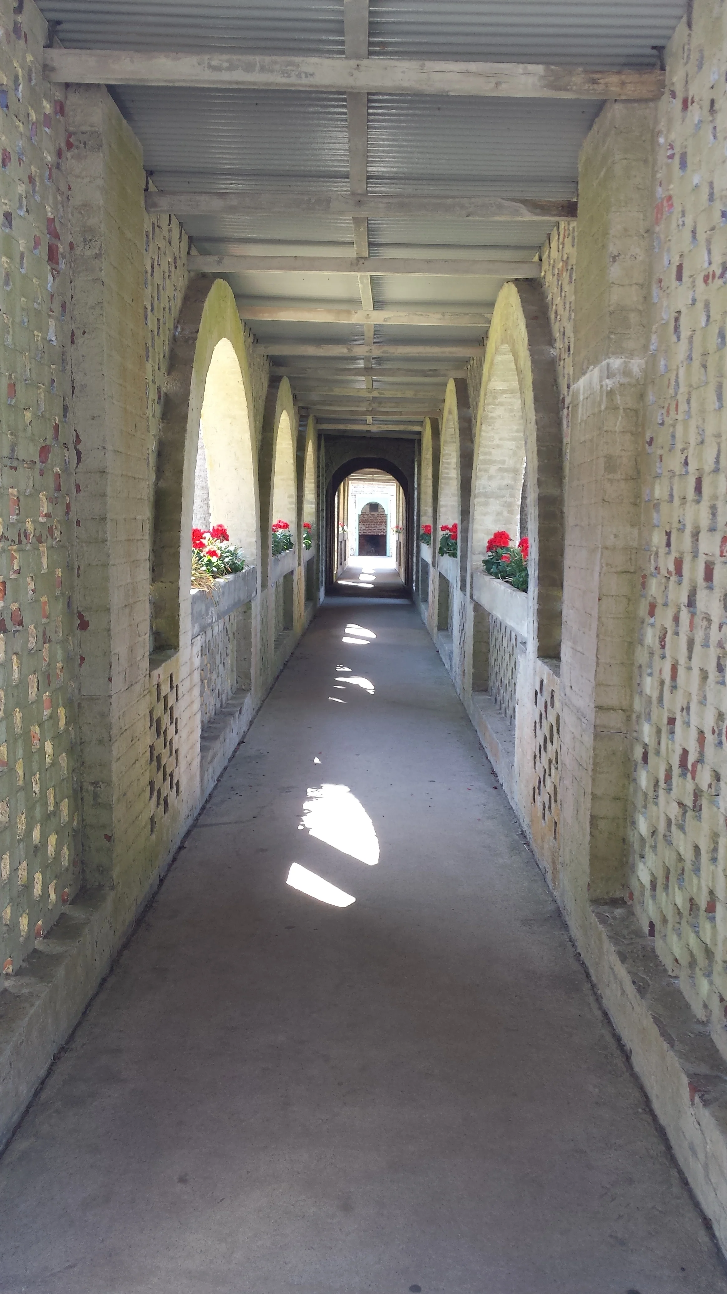 The entry collanade at Atalaya Castle