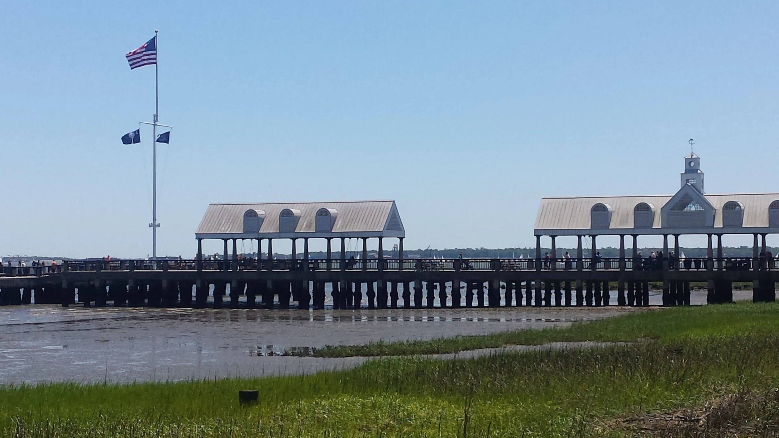 Waterfront pier in Charleston, SC