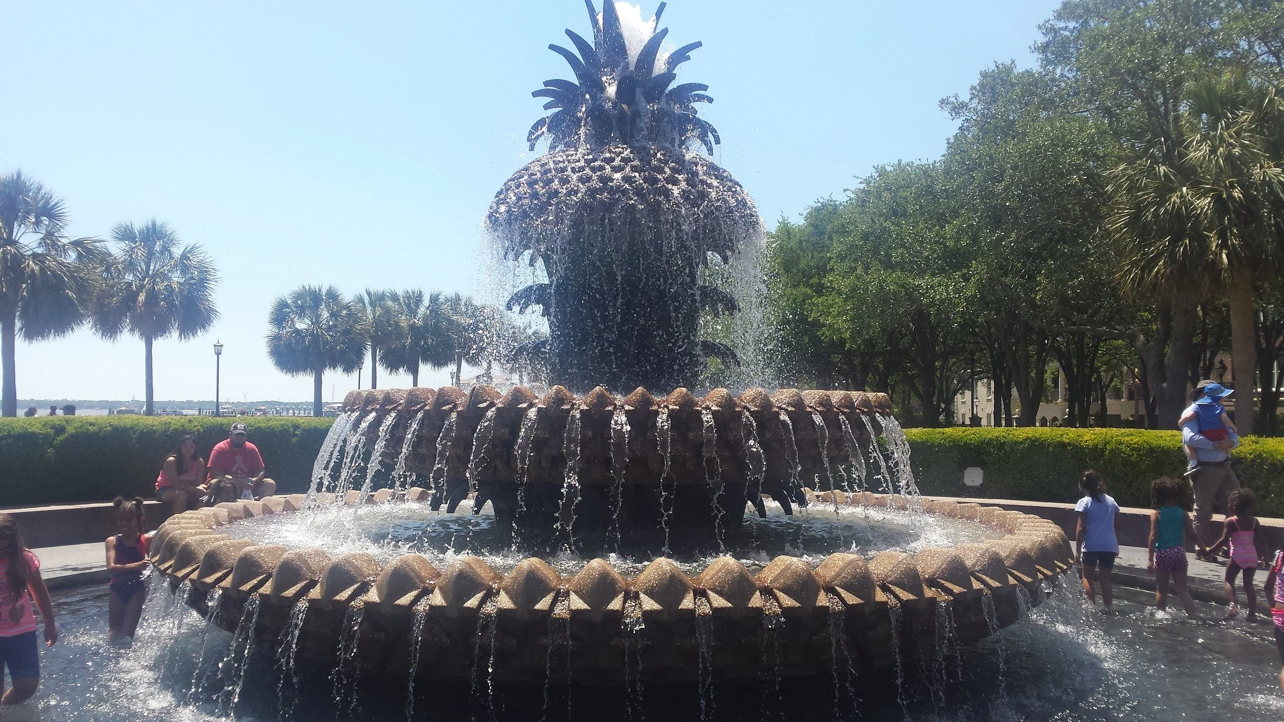 Iconic Pineapple Fountain in Charleston, SC