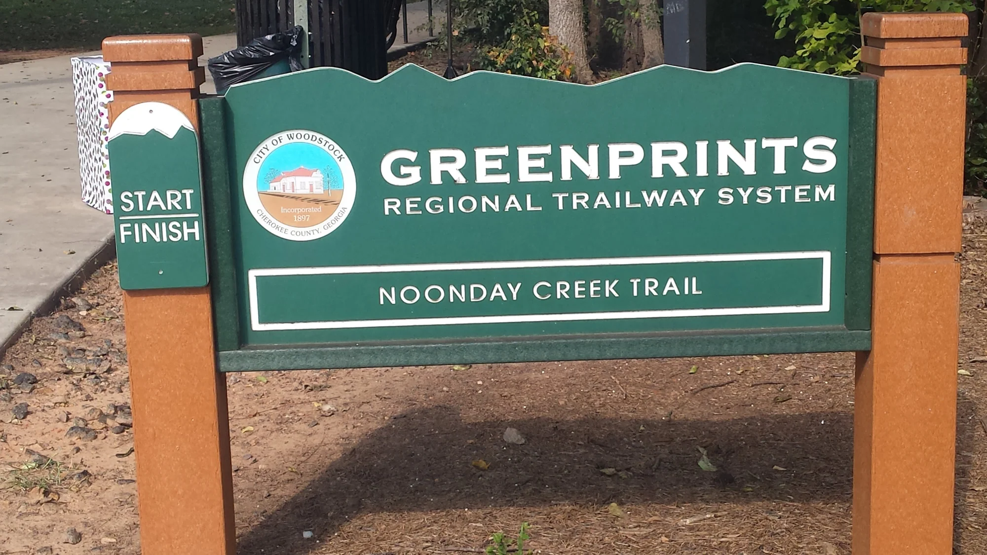 Noonday Creek Trail runs 15 miles from downtown to highway 92