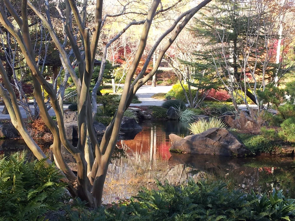 One of the 24 ponds at Gibbs Gardens