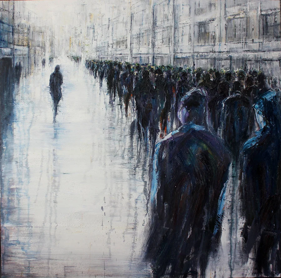 Non Conformist, 100cm x 100 cm, oil on canvas